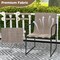 Set of 4 Metal Frame Outdoor Chairs with Comfortable Armrest Design Ideal for Garden or Balcony